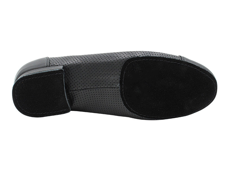 CD9319 Black Leather with 1" Standard Heel in the photo