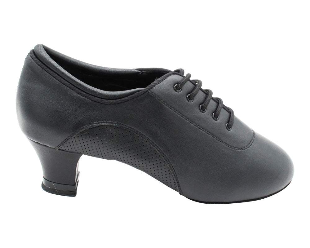 CD1120 Split Sole Black Leather with 2" Medium Heel (3G09) in the photo