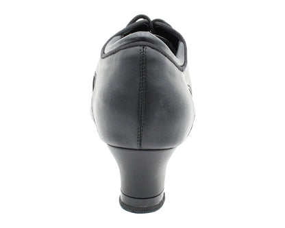 CD1120 Split Sole Black Leather with 2" Medium Heel (3G09) in the photo