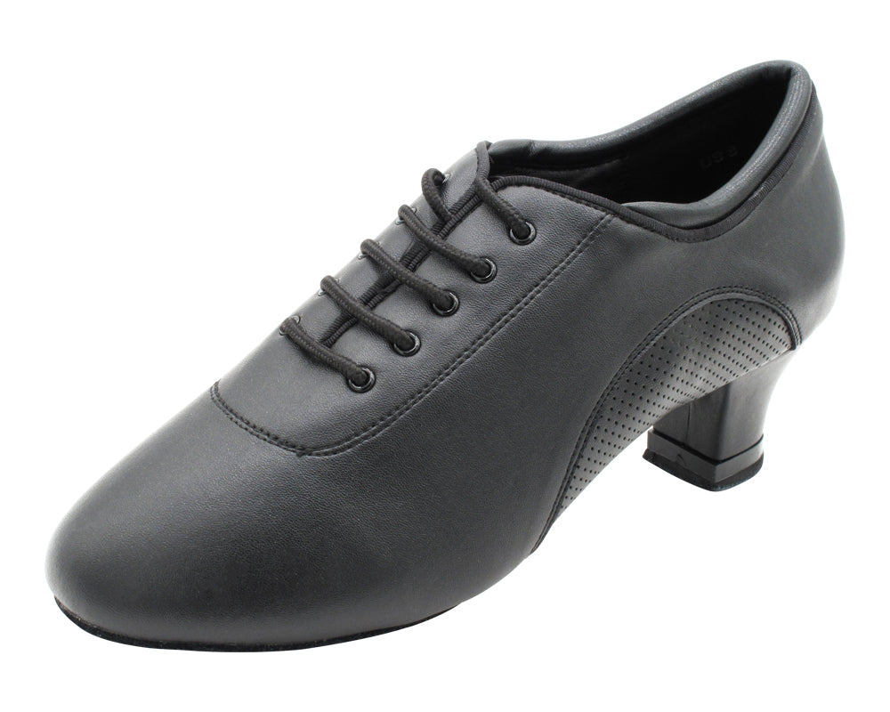 CD1120 Split Sole Black Leather with 2" Medium Heel (3G09) in the photo