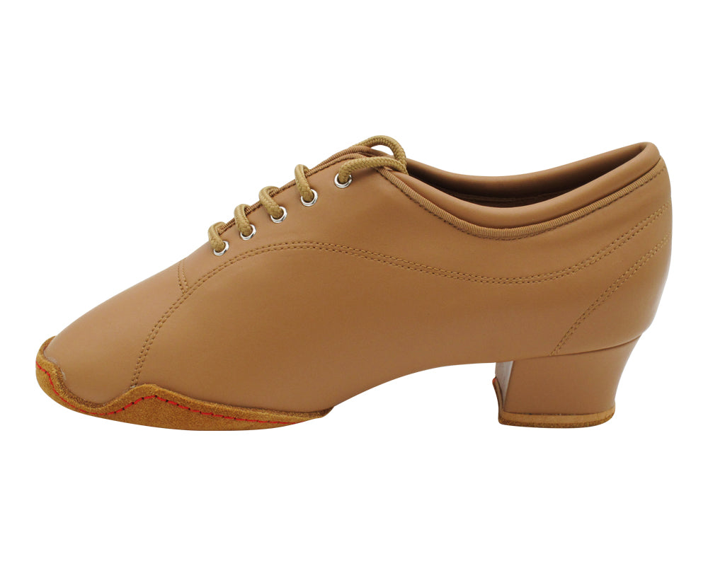 CD1121 Split Sole Beige Brown Leather with 1.5" Medium Heel (NTD) in the photo
