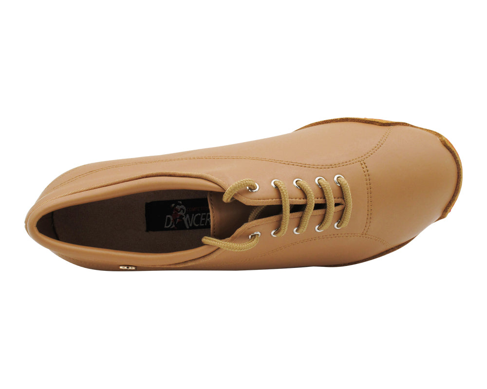 CD1121 Split Sole Beige Brown Leather with 1.5" Medium Heel (NTD) in the photo