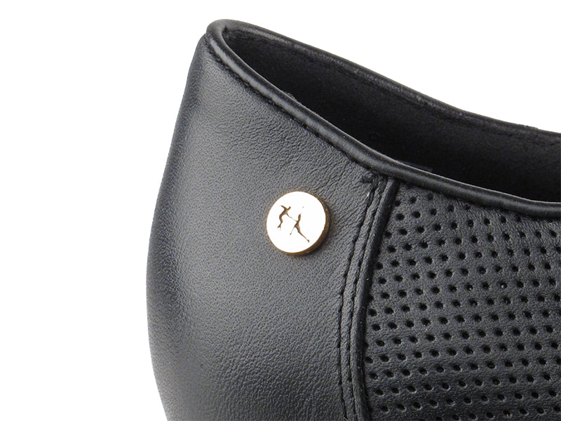 CD1122DB Black Leather with 2" Medium Heel in the photo
