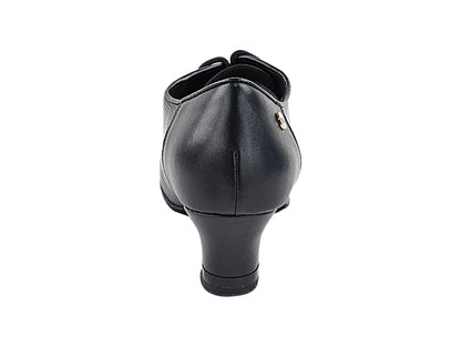 CD1122DB Black Leather with 2" Medium Heel in the photo