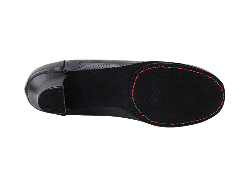 CD1122DB Black Leather with 2" Medium Heel in the photo