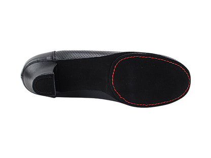 CD1122DB Black Leather with 2" Medium Heel in the photo