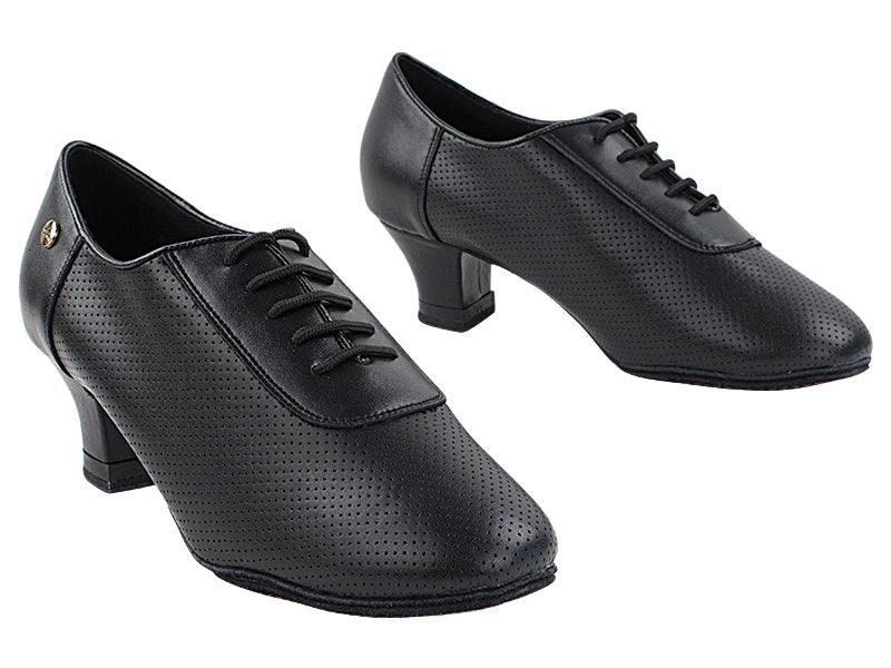 CD1122DB Black Leather with 2" Medium Heel in the photo