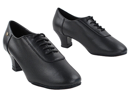 CD1122DB Black Leather with 2" Medium Heel in the photo