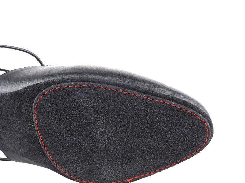 CD1123DB Black Leather with 2" Medium Heel in the photo