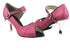 CD3005 Pink Stardust with 3" Silver Plated Flare Heel in the photo