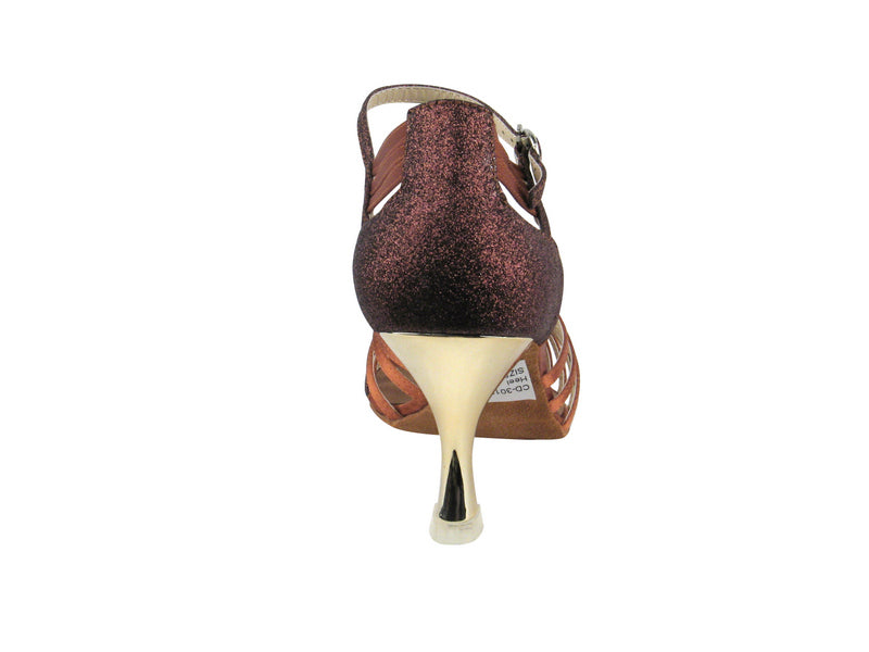 CD3012 Dark Tan Satin & Copper Stardust