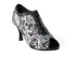 CD3023 Silver Flower_Black with 3" Flare heel in the photo