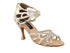 CD3027 Beige Snake with 3" Flare heel in the photo