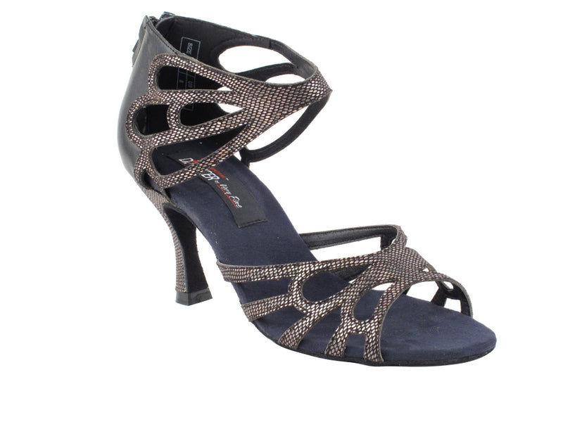 CD3027 Black with 3&quot; Flare heel in the photo