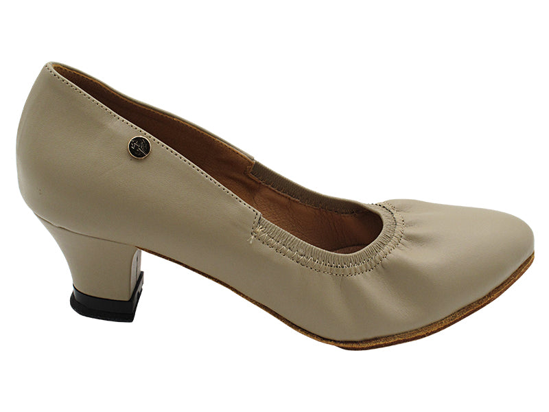 CD5013DB 219 Beige Leather with 1.5&quot; Medium Heel (3G09) in the photo