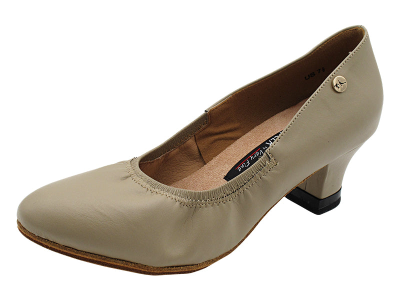 CD5013DB 219 Beige Leather with 1.5&quot; Medium Heel (3G09) in the photo