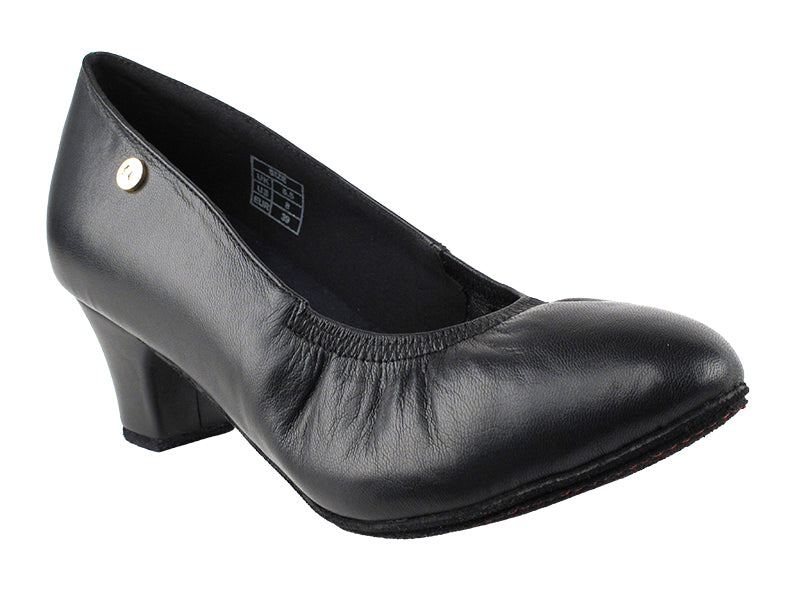 CD5013DB Black Leather with 2&quot; Medium Heel in the photo