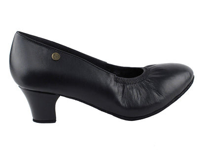 CD5013DB Black Leather with 2&quot; Medium Heel in the photo