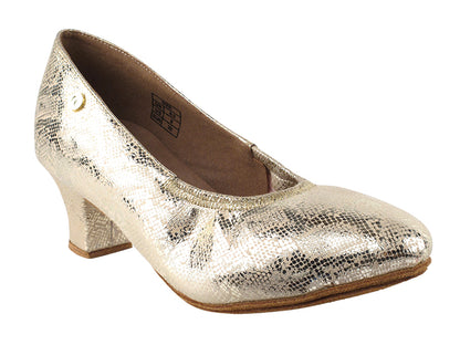 CD5013DB Gold Leather with 2&quot; Medium Heel in the photo