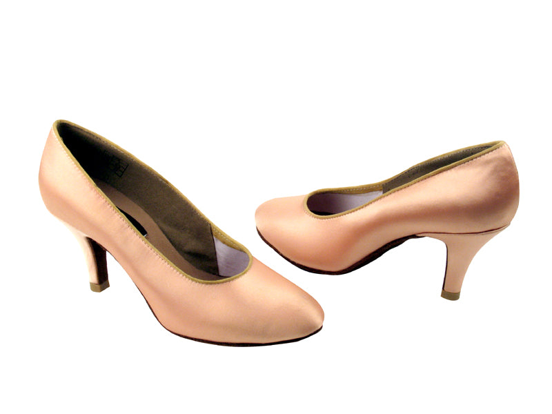 CD5027M Flesh Satin with 2.75&quot; Slim heel in the photo