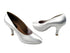 CD5027M White Satin with 2.75" Slim heel in the photo