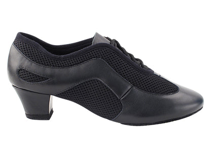 CD702BBX Black Leather with 1.5&quot; Medium heel in the photo