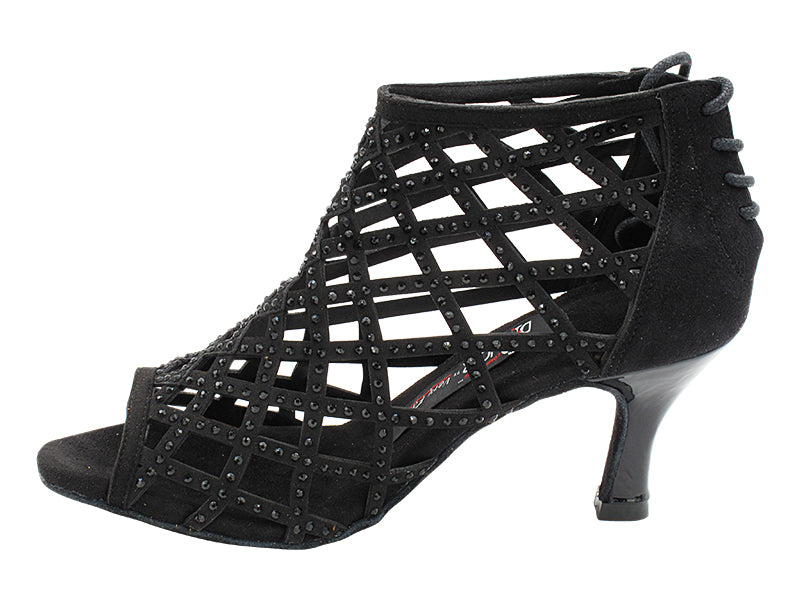 CD7041CC Black Nubuck with 2.75" Flare Heel (YPG/11006) in the photo