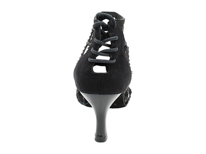 CD7041CC Black Nubuck with 2.75" Flare Heel (YPG/11006) in the photo