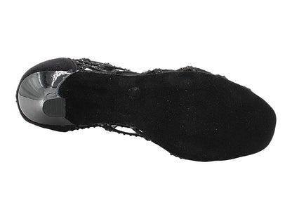 CD7041CC Black Nubuck with 2.75" Flare Heel (YPG/11006) in the photo