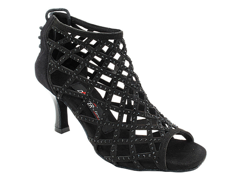 CD7041CC Black Nubuck with 2.75" Flare Heel (YPG/11006) in the photo