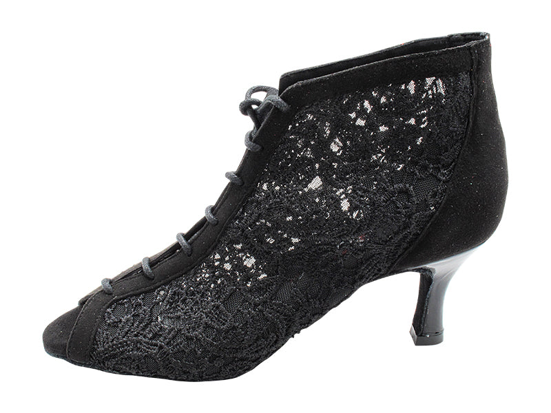 CD7042CC Black Nubuck_Laces with 2.75" Flare Heel (YPG/11006) in the photo
