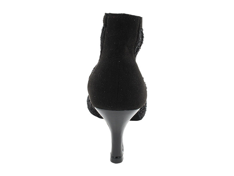 CD7042CC Black Nubuck_Laces with 2.75" Flare Heel (YPG/11006) in the photo