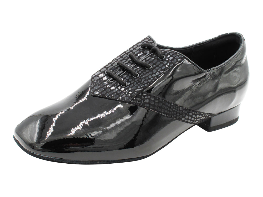 CD9001B Black Patent with 1" standard heel