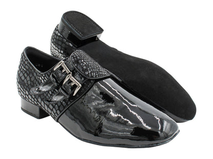 CD9006B Black Patent with 1" standard heel