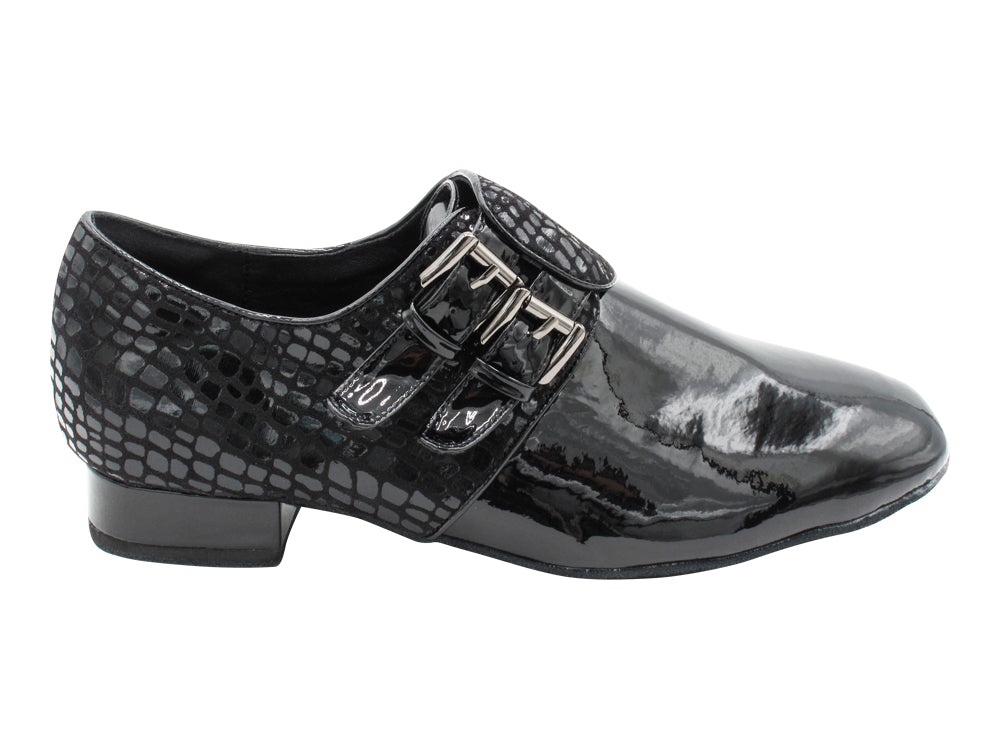 CD9006B Black Patent with 1" standard heel