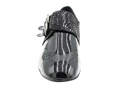 CD9006B Black Patent with 1" standard heel