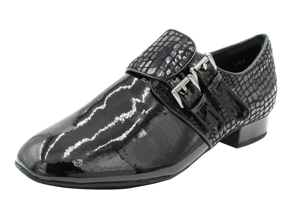 CD9006B Black Patent with 1" standard heel