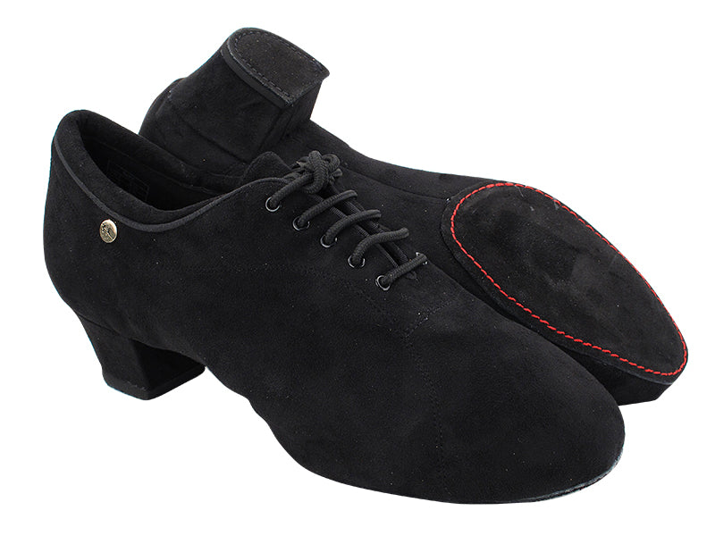 CD9316 Black Oxford Nubuck with Men 1.5&quot; Latin Heel in the photo