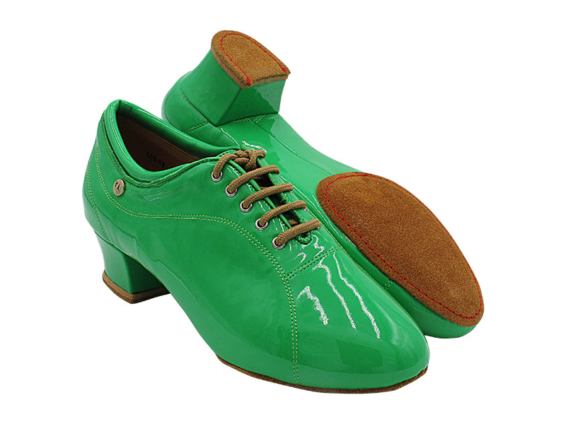 CD9316 Green Patent with Men 1.5&quot; Latin Heel in the photo