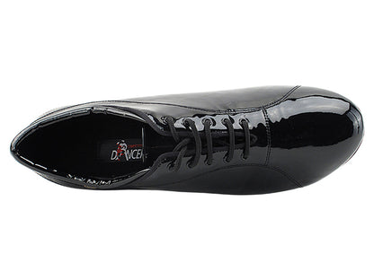 CD9316 Black Patent with Men 1.5" Latin Heel in the photo