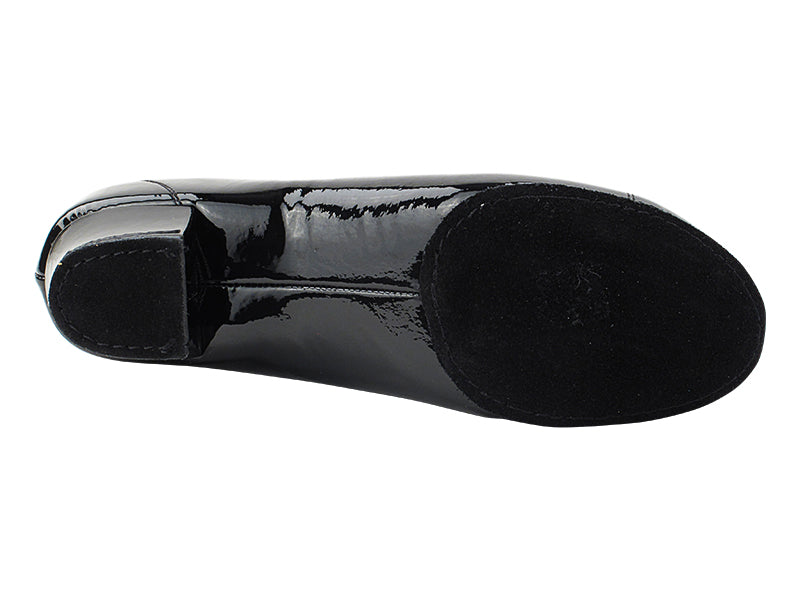 CD9316 Black Patent with Men 1.5" Latin Heel in the photo