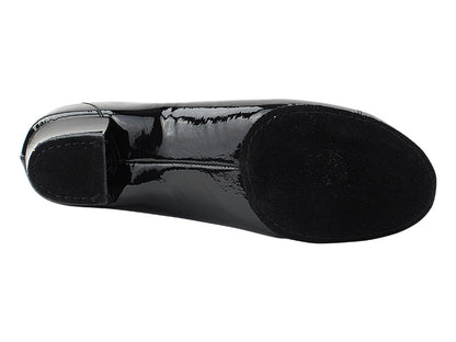 CD9316 Black Patent with Men 1.5" Latin Heel in the photo