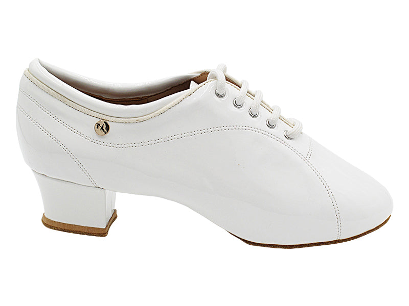 CD9316 White Patent with Men 1.5&quot; Latin Heel in the photo
