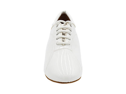 CD9316 White Patent with Men 1.5&quot; Latin Heel in the photo