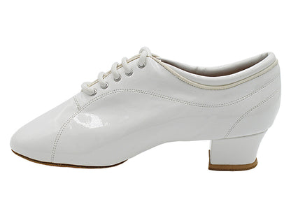 CD9316 White Patent with Men 1.5&quot; Latin Heel in the photo