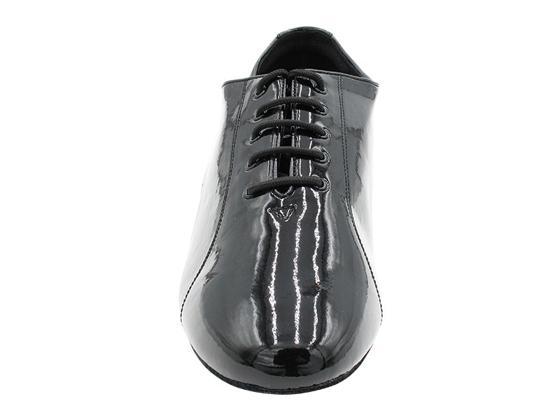 CD9317 Black Patent_T_White Leather Arch with 1&quot; Standard Heel in the photo
