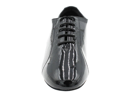 CD9317 Black Patent_T_White Leather Arch with 1&quot; Standard Heel in the photo