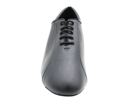 CD9319 Black Leather with 1.5" Latin heel in the photo