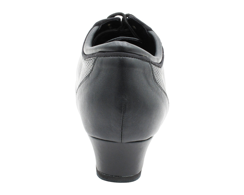 CD9319 Black Leather with 1.5" Latin heel in the photo