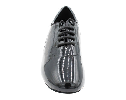 CD9320 Black Patent with 1.5" Latin heel in the photo